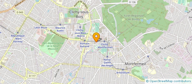 localisation de l'entreprise BG RESEAUX à CLICHY-SOUS-BOIS