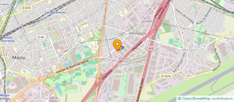 localisation de l'entreprise BG SECURITE PRIVEE à ANTONY