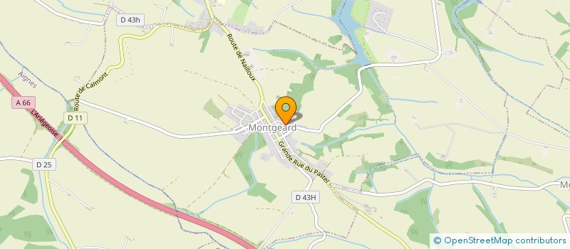 localisation de l'entreprise BG VAL  MONTGEARD