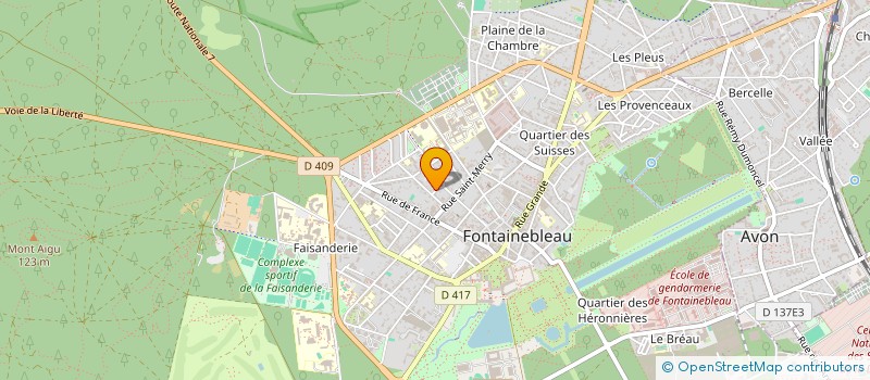 localisation de l'entreprise BG VAP à FONTAINEBLEAU