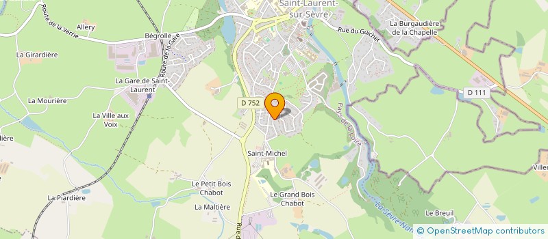 localisation de l'entreprise BG2 à SAINT-LAURENT-SUR-SEVRE