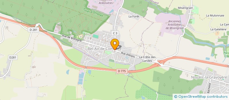 localisation de l'entreprise BG2 à OMBREE D'ANJOU