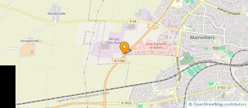 localisation de l'entreprise BG2AI à MAINVILLIERS