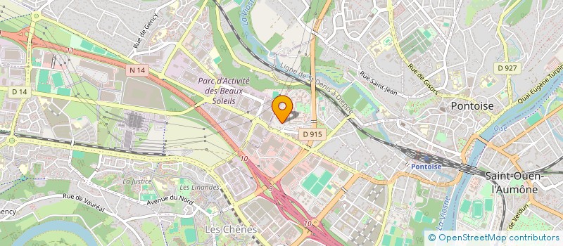 localisation de l'entreprise BG2E à PONTOISE