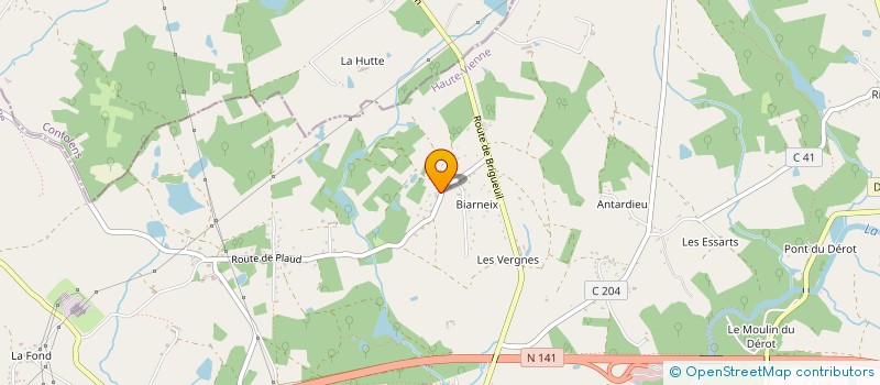 localisation de l'entreprise BG5 BOIS à SAINT-JUNIEN