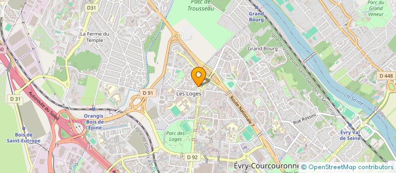 localisation de l'entreprise BG5 INVESTISSEMENTS à EVRY-COURCOURONNES