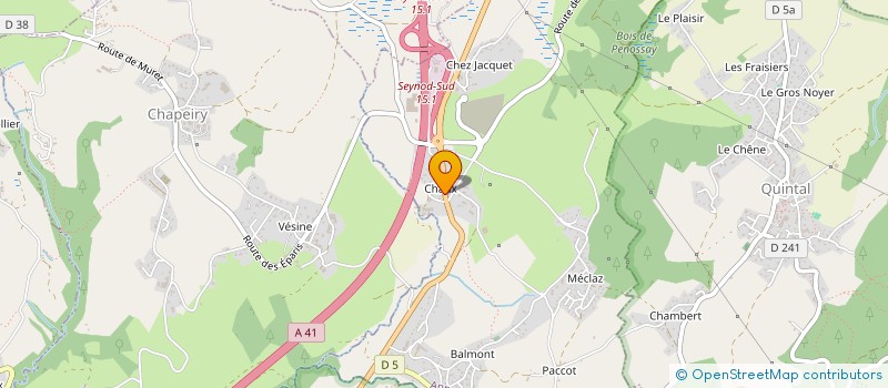 localisation de l'entreprise BGA à ANNECY