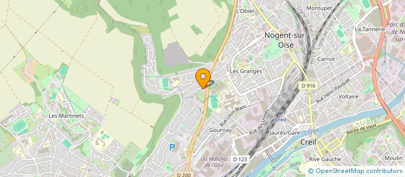 localisation de l'entreprise BGA  NOGENT-SUR-OISE