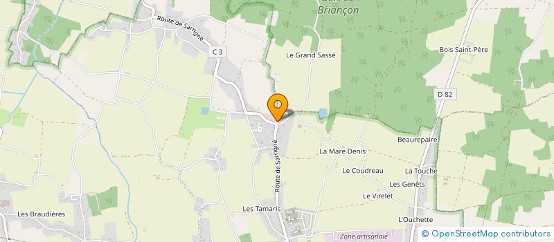 localisation de l'entreprise BGA  LOIRE-AUTHION