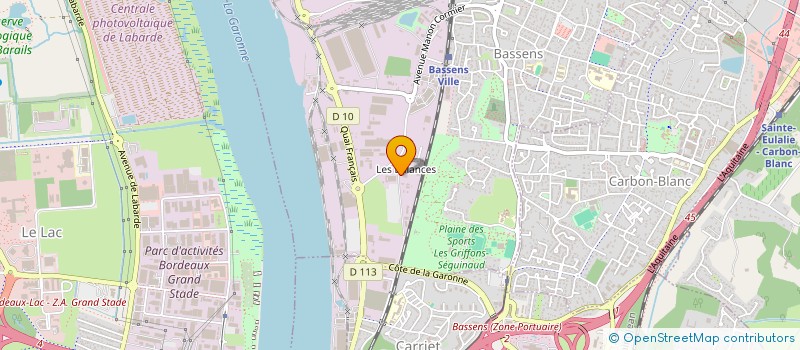 localisation de l'entreprise BGA FINANCE  BASSENS