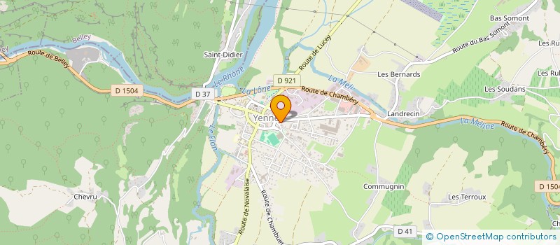 localisation de l'entreprise BGB  YENNE