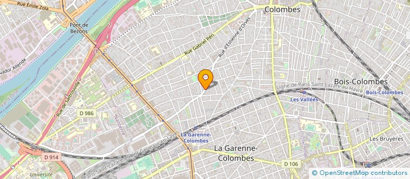 localisation de l'entreprise BGB à COLOMBES