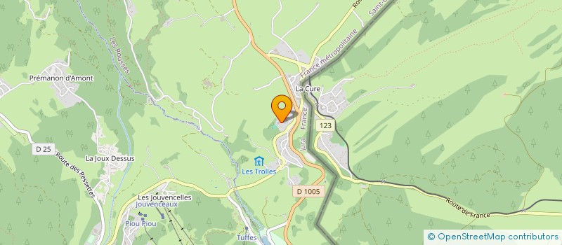 localisation de l'entreprise BGB  LES ROUSSES