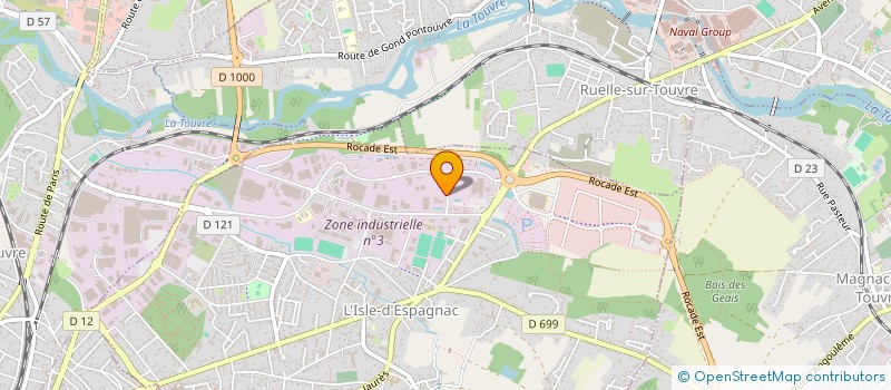 localisation de l'entreprise BGC 16 à L'ISLE D'ESPAGNAC