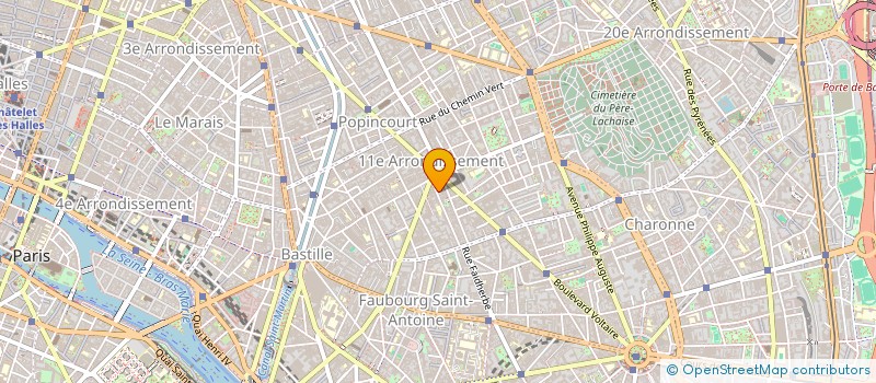 localisation de l'entreprise BGC à PARIS