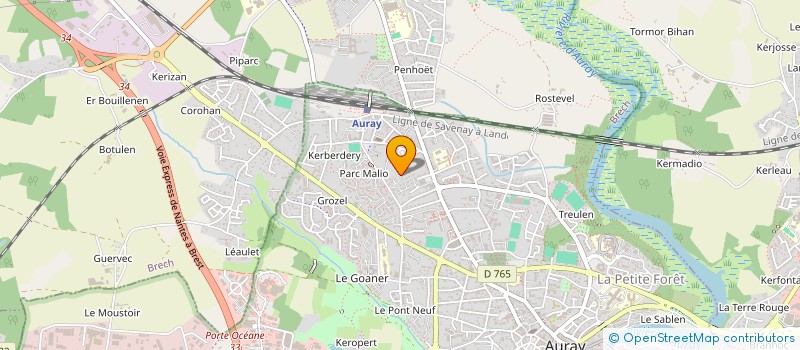 localisation de l'entreprise BGC à AURAY