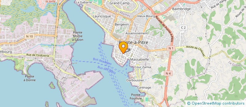localisation de l'entreprise BGC à POINTE A PITRE
