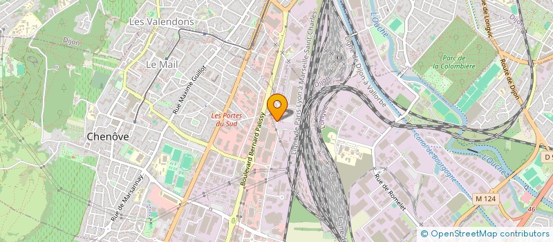 localisation de l'entreprise BGC à CHENOVE