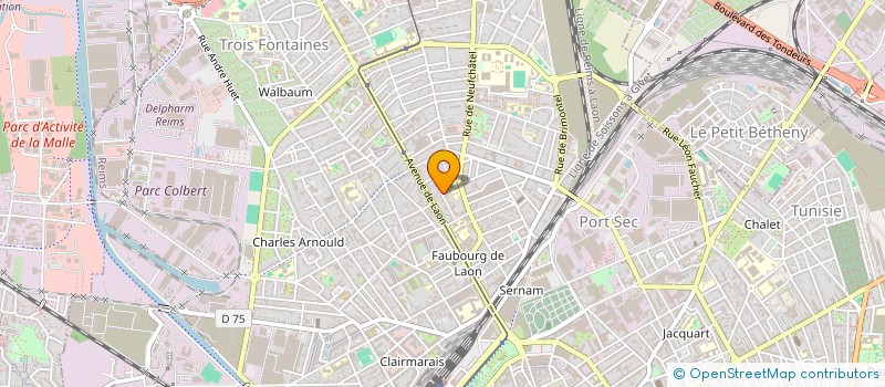 localisation de l'entreprise BGC  REIMS
