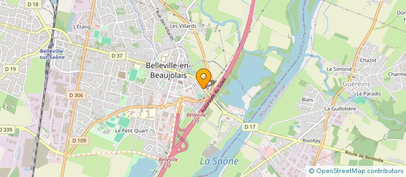 localisation de l'entreprise BGC CLOTURES GALLAND à BELLEVILLE-EN-BEAUJOLAIS