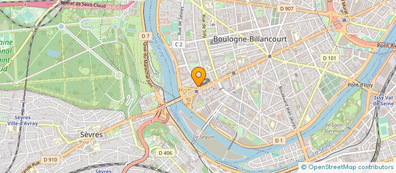 localisation de l'entreprise BGC COMMUNICATION à BOULOGNE-BILLANCOURT