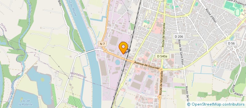 localisation de l'entreprise BGC RENTAL  MONTELIMAR