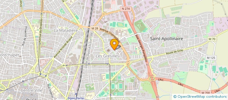 localisation de l'entreprise BGCC à DIJON