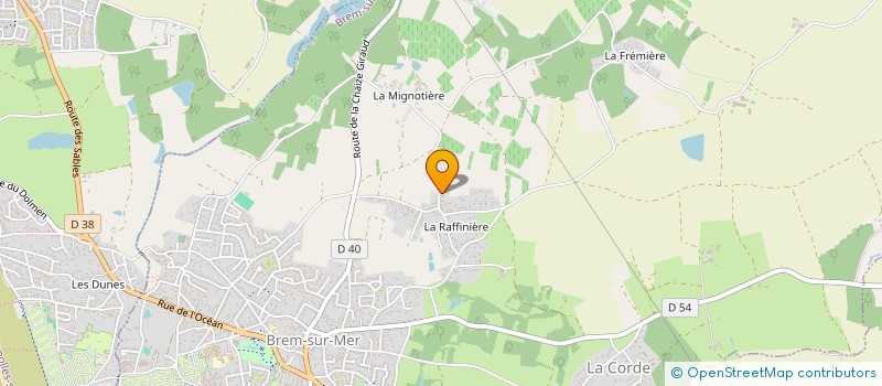 localisation de l'entreprise BGCHL à BREM-SUR-MER