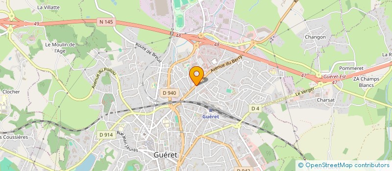 localisation de l'entreprise BGD à GUERET