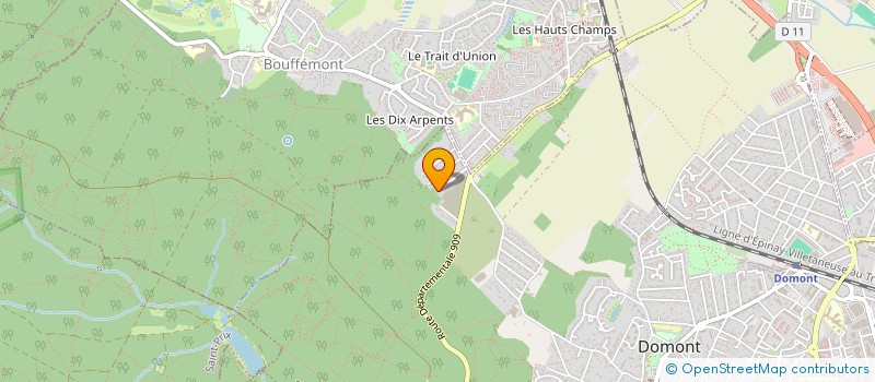localisation de l'entreprise BGE  DOMONT