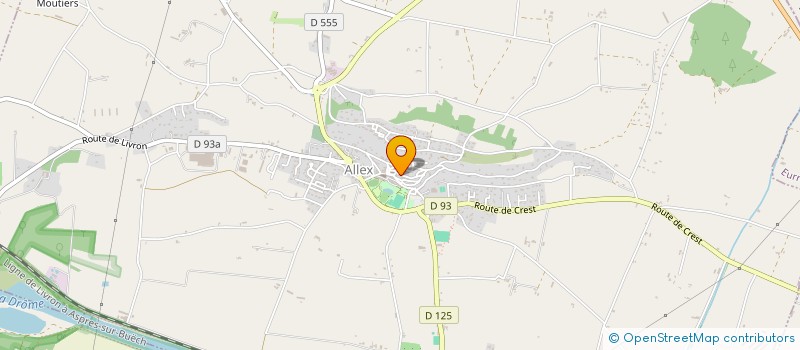 localisation de l'entreprise BGE à ALLEX