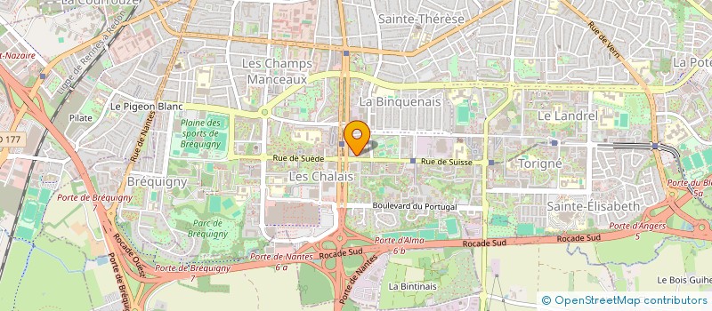 localisation de l'entreprise BGE BRETAGNE  RENNES