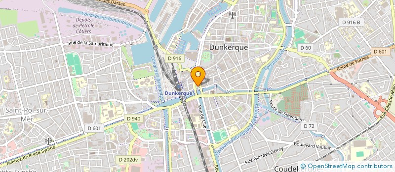 localisation de l'entreprise BGE-FLANDRE CREATION à DUNKERQUE
