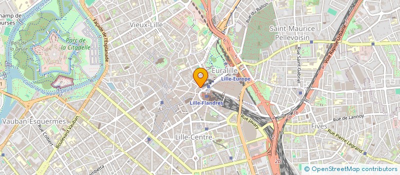 localisation de l'entreprise BGE HAUTS DE FRANCE à LILLE