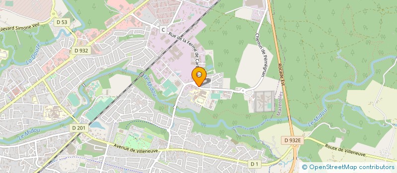 localisation de l'entreprise BGE LANDES TEC GE COOP  MONT-DE-MARSAN