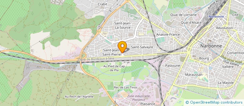 localisation de l'entreprise BGE LANGUEDOC CATALOGNE à NARBONNE