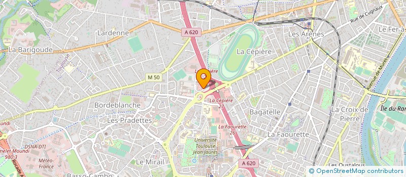 localisation de l'entreprise BGE OCCITANIE  TOULOUSE