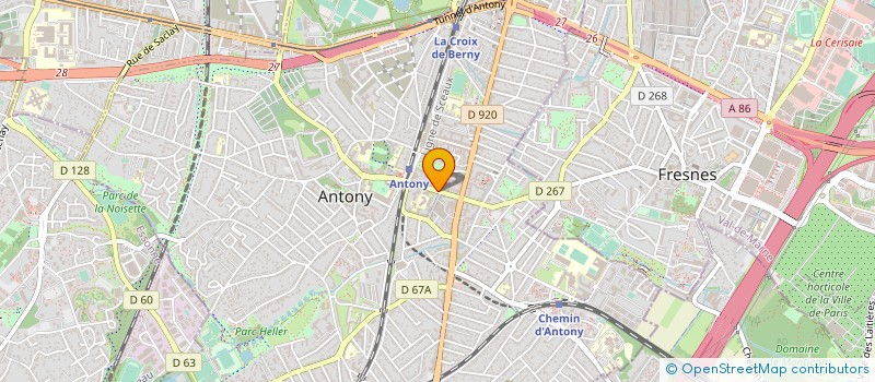 localisation de l'entreprise BGECO à ANTONY