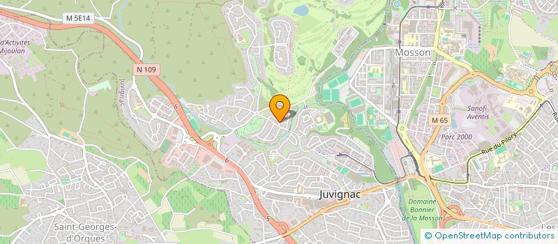 localisation de l'entreprise BGERARD à JUVIGNAC