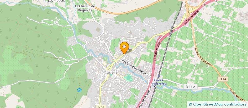 localisation de l'entreprise BGF à CUERS
