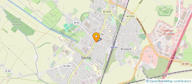 localisation de l'entreprise BGF  SECLIN