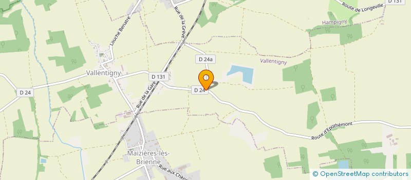 localisation de l'entreprise BGF MACONNERIE  VALLENTIGNY