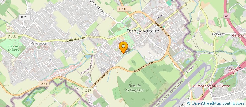 localisation de l'entreprise BGFC à FERNEY-VOLTAIRE