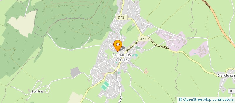 localisation de l'entreprise BGG  ORCHAMPS-VENNES