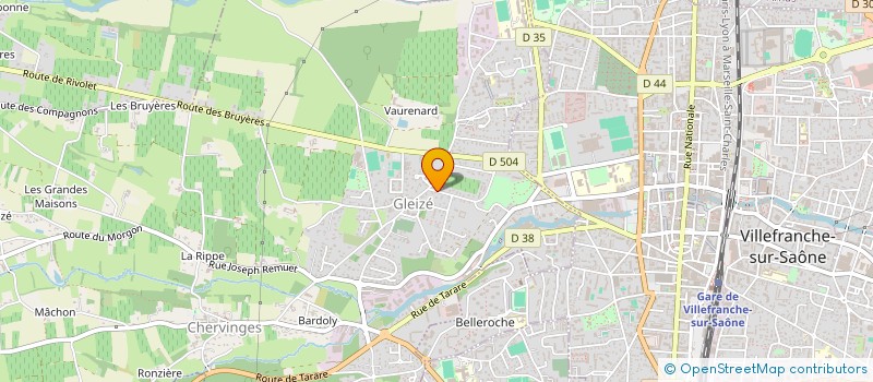 localisation de l'entreprise BGGIMMO  GLEIZE