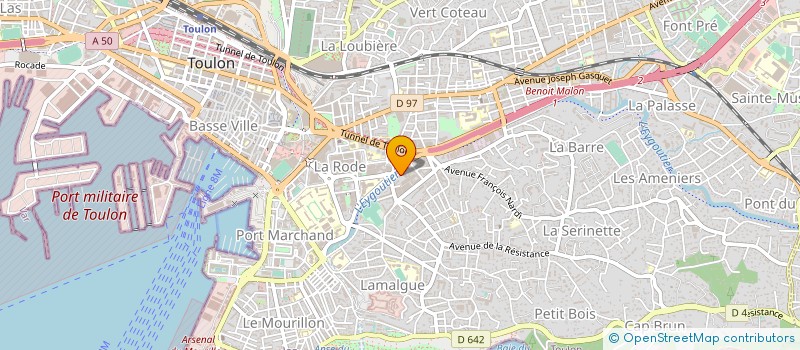 localisation de l'entreprise BGHC à TOULON