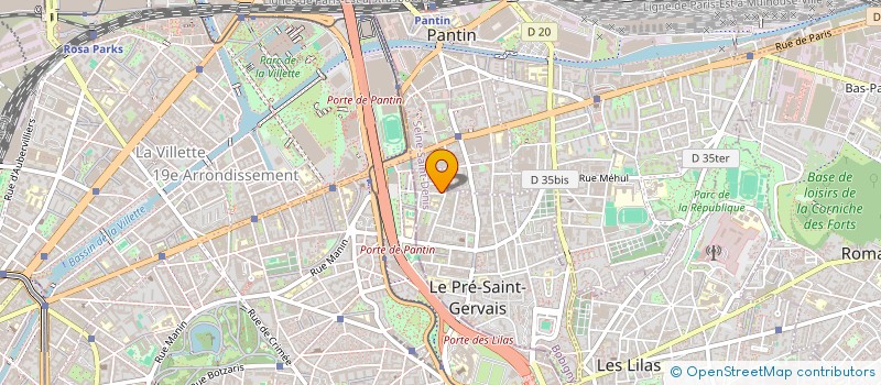 localisation de l'entreprise BGHN PARIS à LE PRE-SAINT-GERVAIS