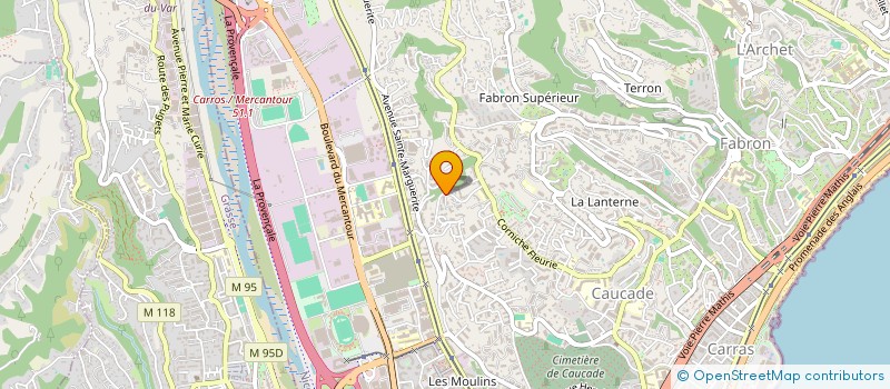 localisation de l'entreprise BGI à NICE