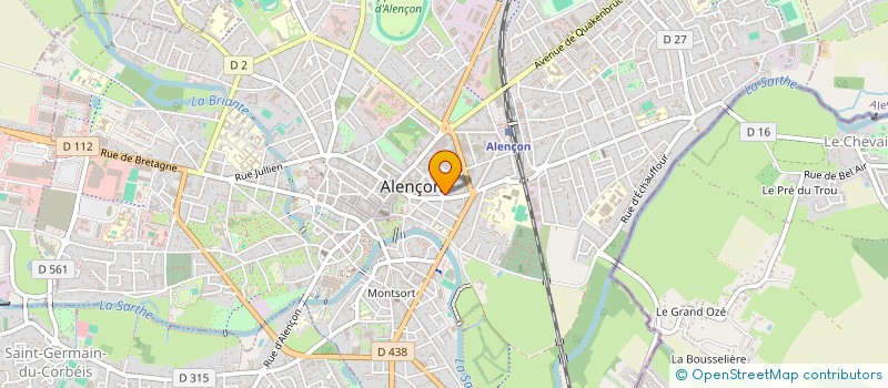 localisation de l'entreprise BGI à ALENCON