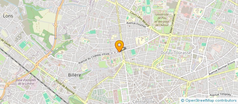 localisation de l'entreprise BGIMMO64 à PAU